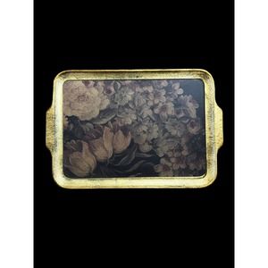 Sezzatini Florentine Wood Tray Hand Painted Excellent Cond Vintage